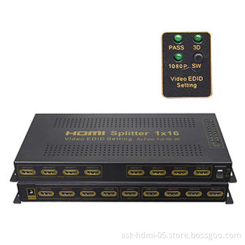 1080P HDMI 1x16 Splitter, Support 3D